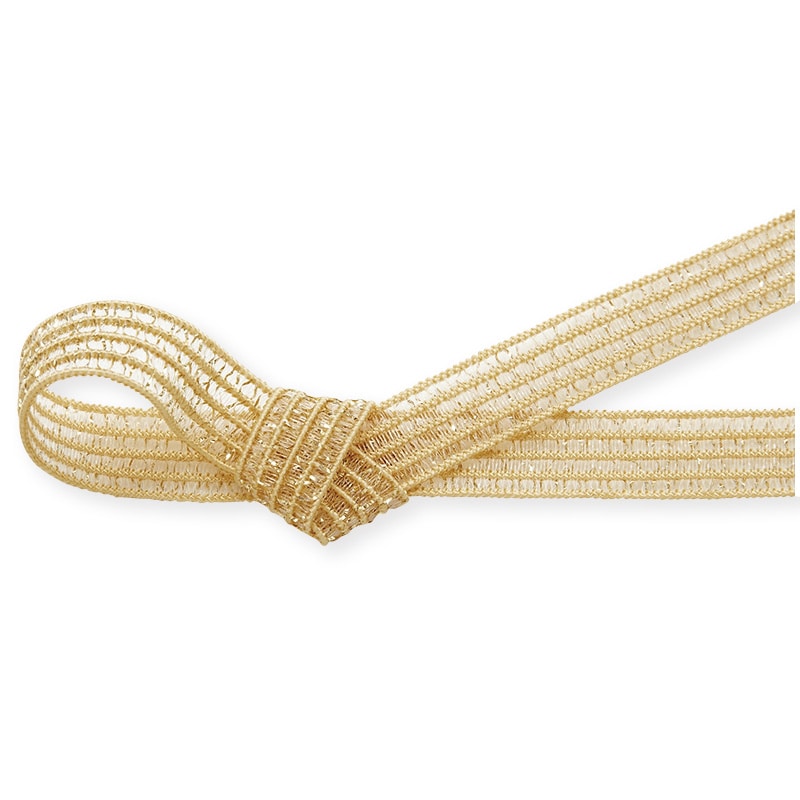 東京リボン ゴムリボン　GR・レーシア／メタリック　40992 12×19 #1　ゴールド 1巻（ご注文単位1巻）【直送品】