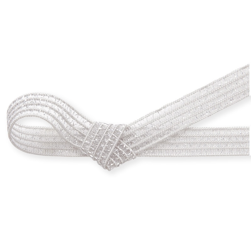 東京リボン ゴムリボン　GR・レーシア／メタリック　40992 12×19 #2　シルバー 1巻（ご注文単位1巻）【直送品】