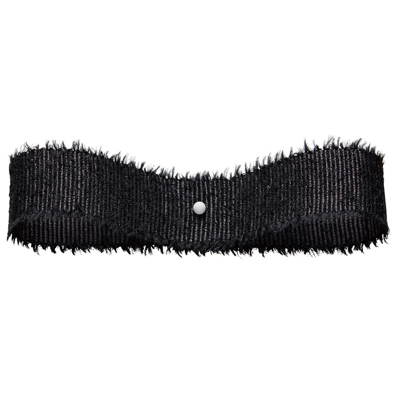 東京リボン リボン　シャギーグログラン　48501 15×10 #105　スチールブラック／ブラック 1巻（ご注文単位1巻）【直送品】