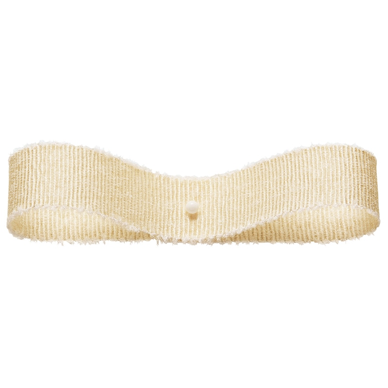 東京リボン リボン　シャギーグログラン　48501 15×10 #158　ピクルス／ホワイト 1巻（ご注文単位1巻）【直送品】