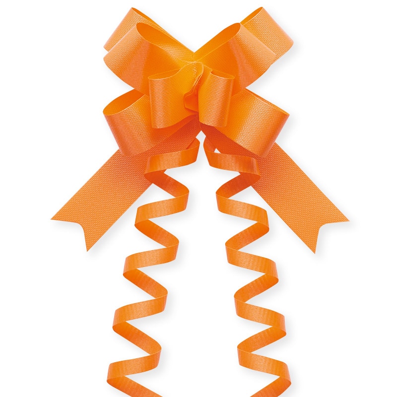 東京リボン ワンタッチリボン リボンボウ 42700 15×34/50 #11 トロピカルオレンジ 1巻(ご注文単位1巻)【直送品】