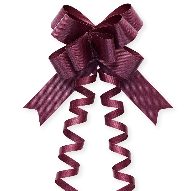 >東京リボン ワンタッチリボン リボンボウ 42700 15×34/50 #94 バーガンディ 1巻(ご注文単位1巻)【直送品】