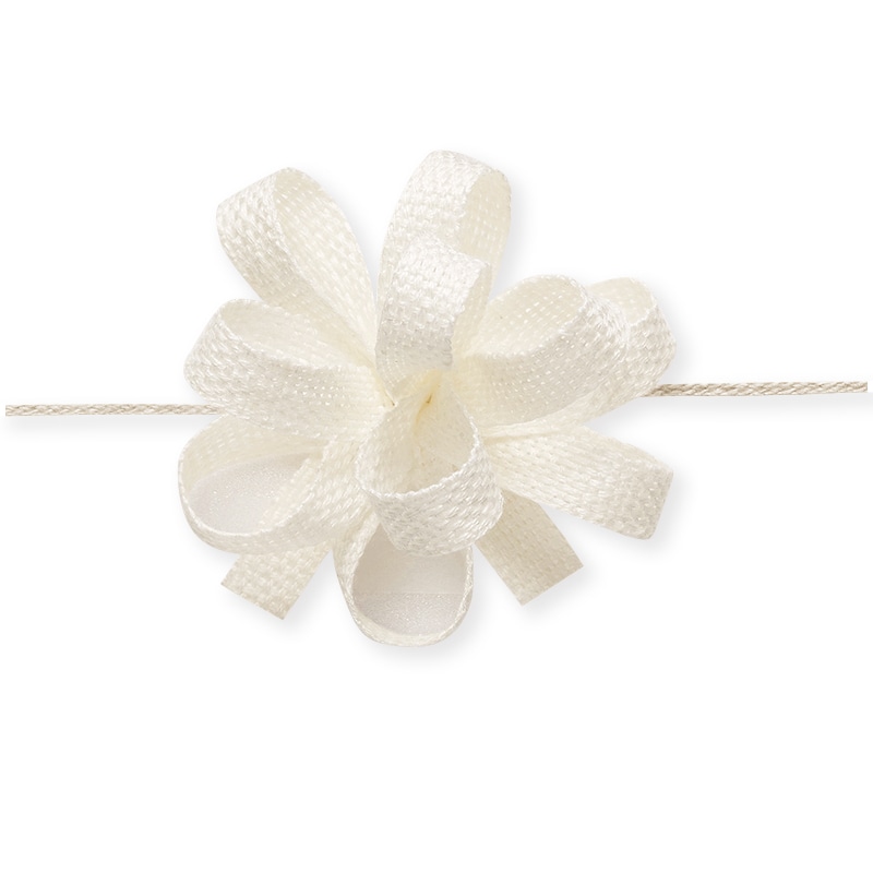 東京リボン リボン　リネンワンタッチフラワーナロウ　47462 8×5 #01 1巻（ご注文単位1巻）【直送品】