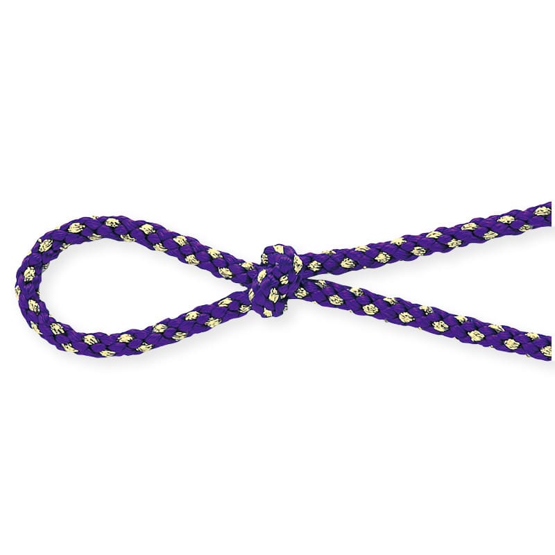 東京リボン コード 金打源氏紐 45715 4×15 #44 パープル 1巻(ご注文単位1巻)【直送品】