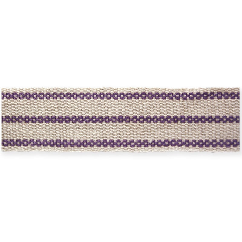 東京リボン リボン　リネン・ベーシックストライプ　47437 18×5 #6 1巻（ご注文単位1巻）【直送品】