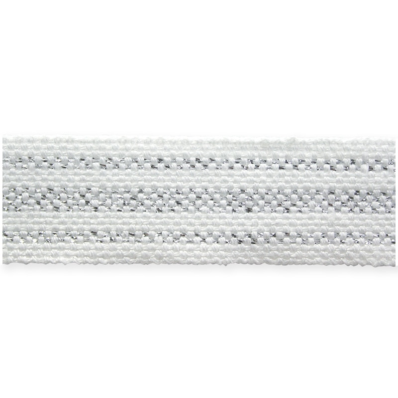 東京リボン リボン　リネン・メタリックライン　47444 17×5 #2　シルバー 1巻（ご注文単位1巻）【直送品】