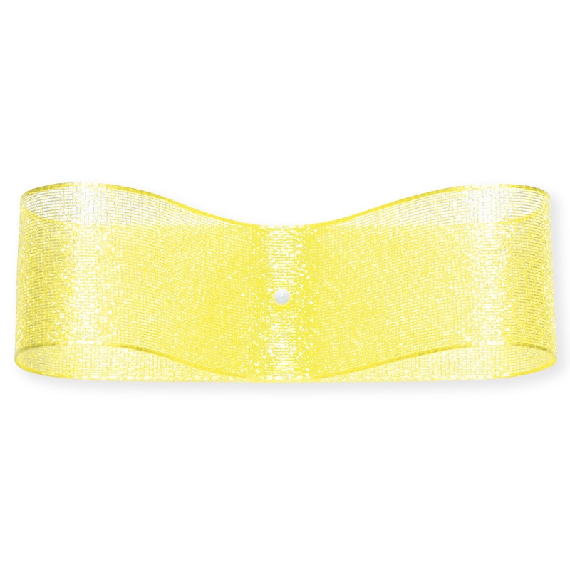 東京リボン リボン　ファインクリスタル　41500 25×30 #2　レモンイエロー 1巻（ご注文単位1巻）【直送品】