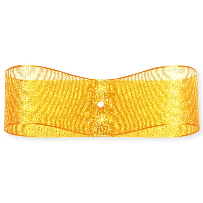 東京リボン リボン　ファインクリスタル　41500 25×30 #3　マリーゴールド 1巻（ご注文単位1巻）【直送品】