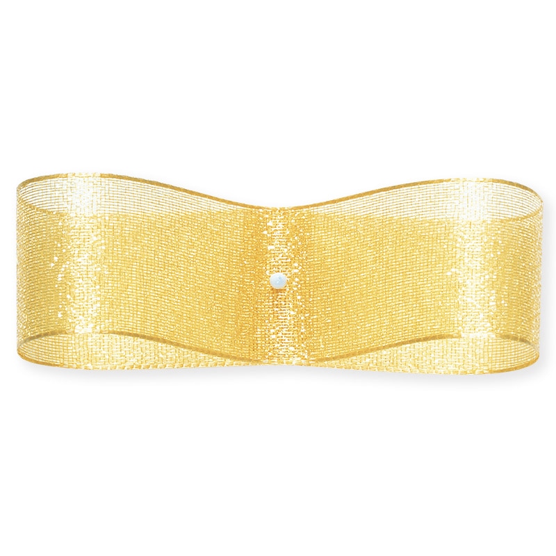 東京リボン リボン　ファインクリスタル　41500 25×30 #44　オリーブゴールド 1巻（ご注文単位1巻）【直送品】