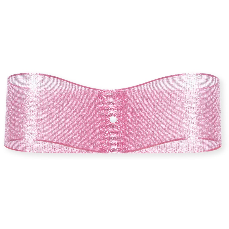 東京リボン リボン　ファインクリスタル　41500 25×30 #64　ローズピンク 1巻（ご注文単位1巻）【直送品】