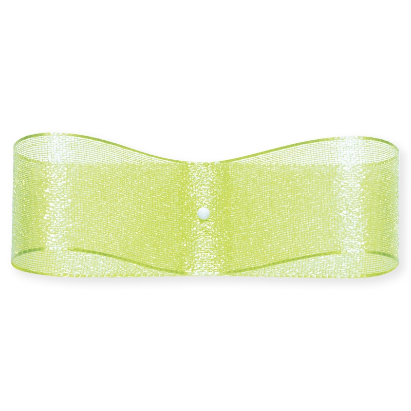 東京リボン リボン　ファインクリスタル　41500 25×30 #65　アップルグリーン 1巻（ご注文単位1巻）【直送品】