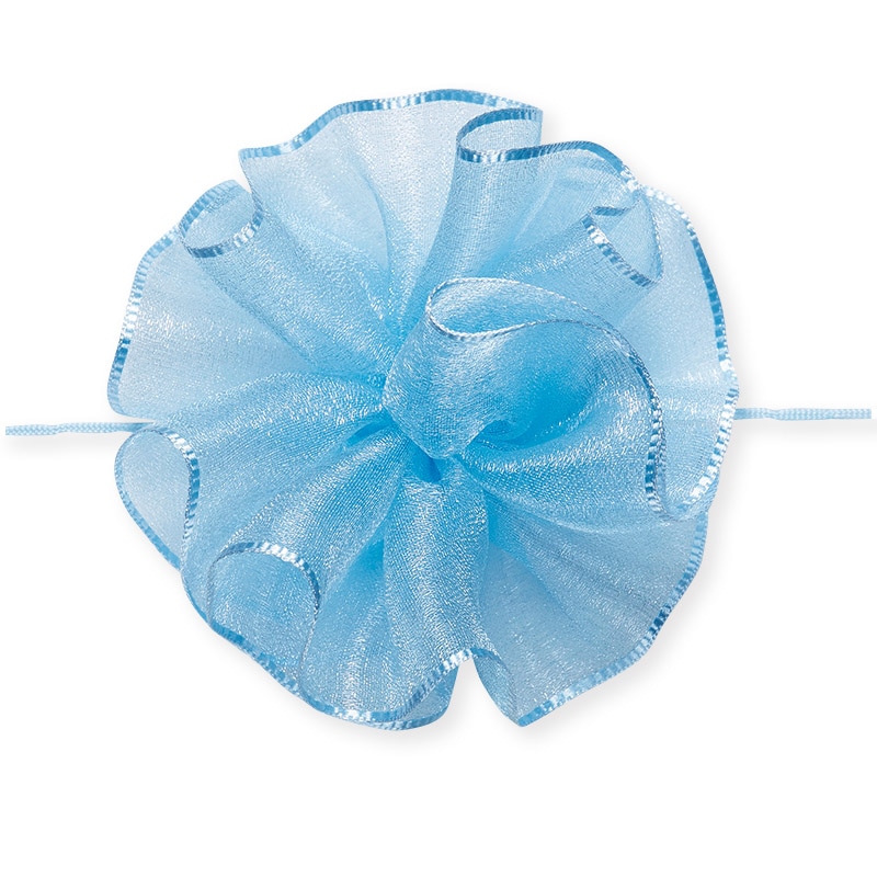 東京リボン リボン ワンタッチソフトオーガンジー 44201 48×10 #35 セレストブルー 1巻(ご注文単位1巻)【直送品】