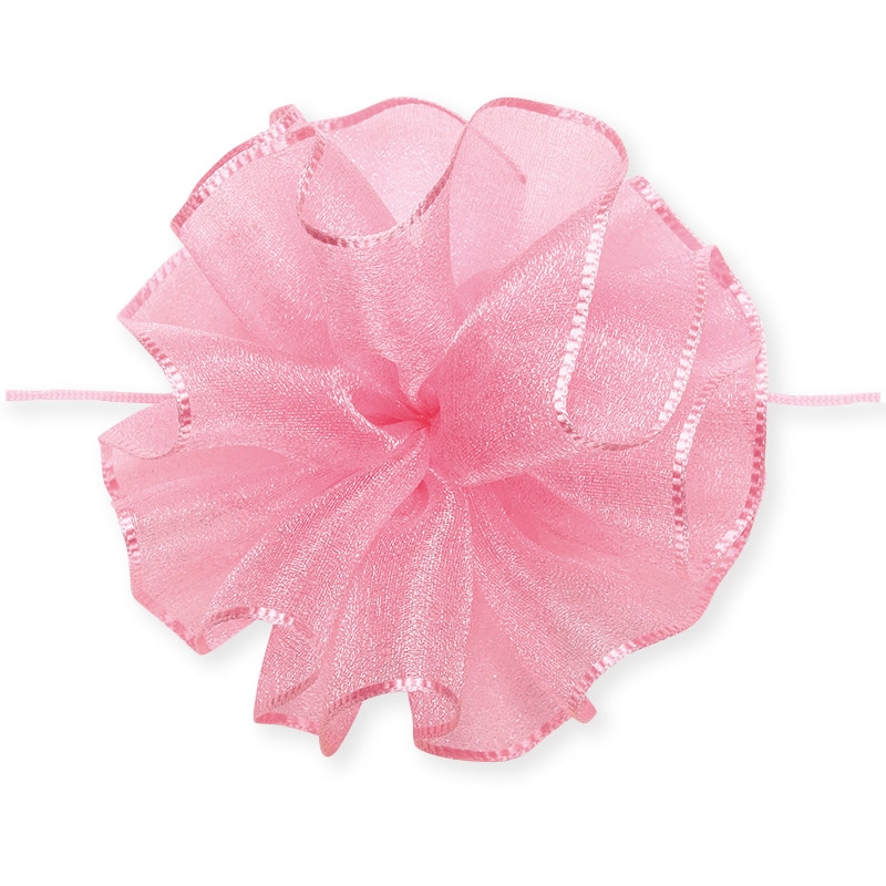 東京リボン リボン ワンタッチソフトオーガンジー 44201 48×10 #60 マルメゾンピンク 1巻(ご注文単位1巻)【直送品】