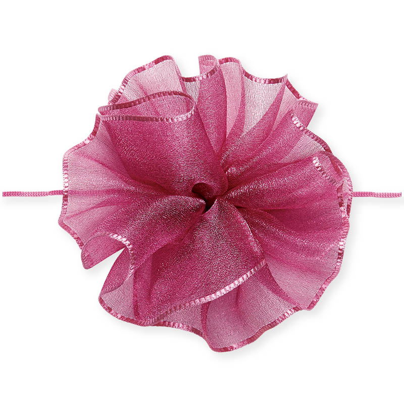 東京リボン リボン ワンタッチソフトオーガンジー 44201 48×10 #64 マゼンタ 1巻(ご注文単位1巻)【直送品】