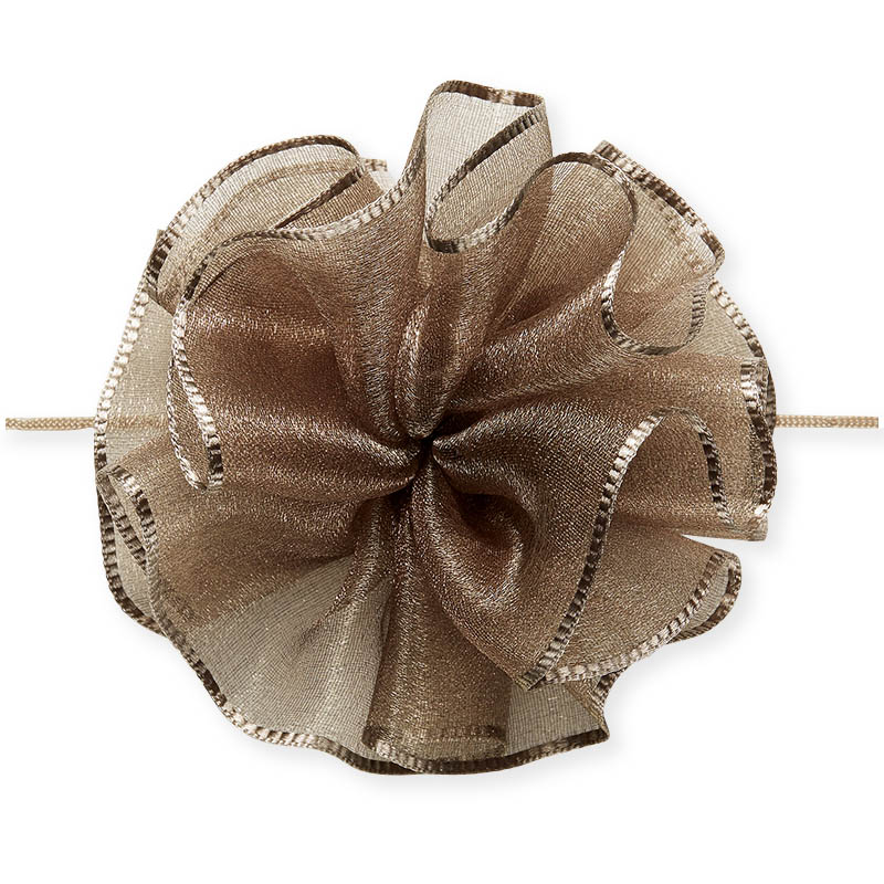 東京リボン リボン ワンタッチソフトオーガンジー 44201 48×10 #82 グレージュ 1巻(ご注文単位1巻)【直送品】