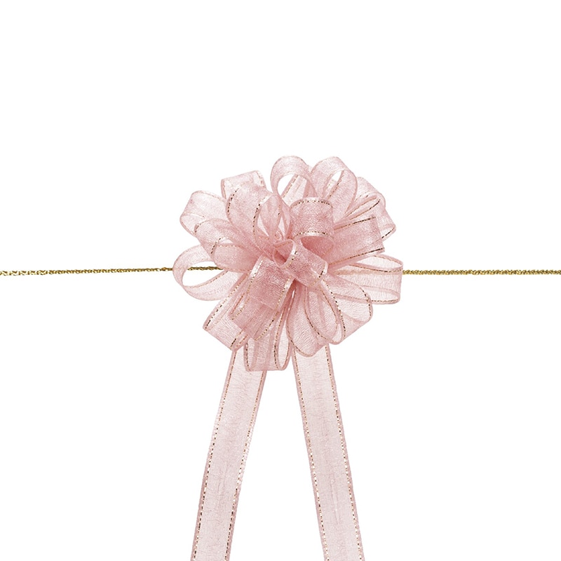 東京リボン ワンタッチオーガンジーラメフラワー 44101 12×20 #6 サクラピンク 1巻(ご注文単位1巻)【直送品】