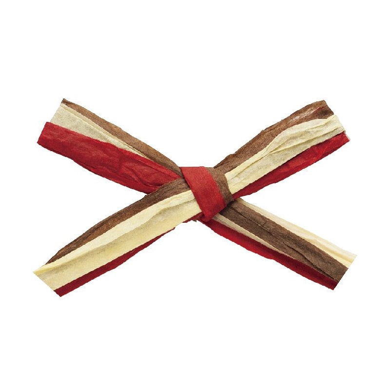 東京リボン コード　ペーパーラフィアトリプル　46402 91m #112　レッドチョコ 1巻（ご注文単位1巻）【直送品】