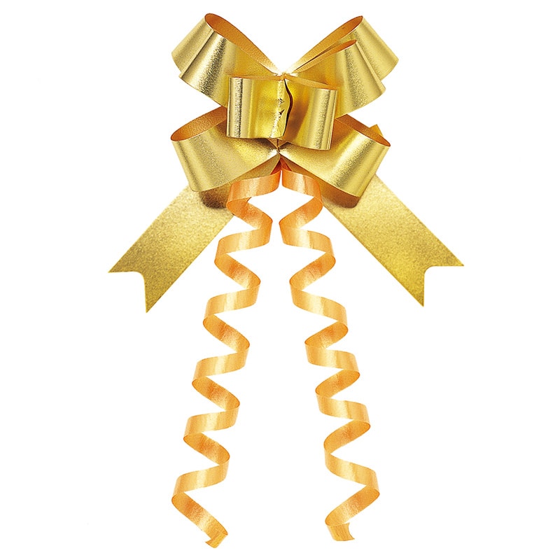 東京リボン ワンタッチリボン リボンボウメタ 45000 15×34 50枚 #44 ゴールド 1箱(ご注文単位1箱)【直送品】