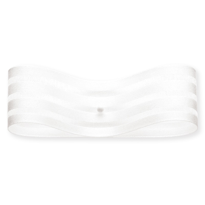 東京リボン リボン　レイヤーストライプ　51912 24×30 #01　ホワイト 1巻（ご注文単位1巻）【直送品】