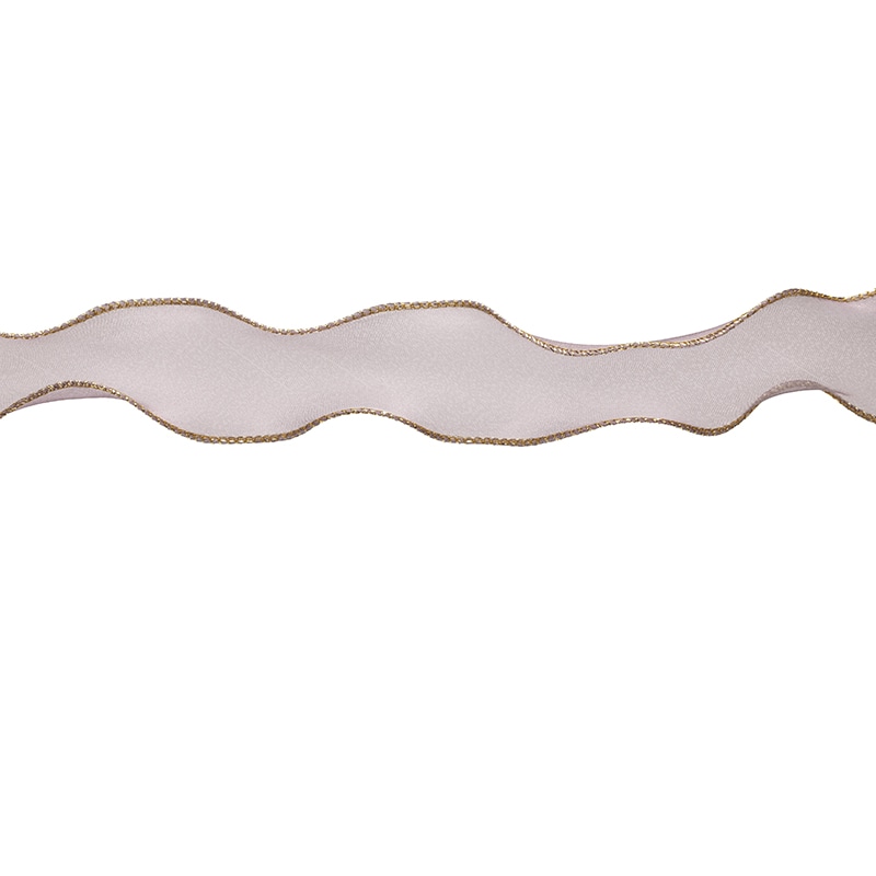 東京リボン リボン　カーリーゴールドオーガンジー　50022 40×14 #7 1巻（ご注文単位1巻）【直送品】