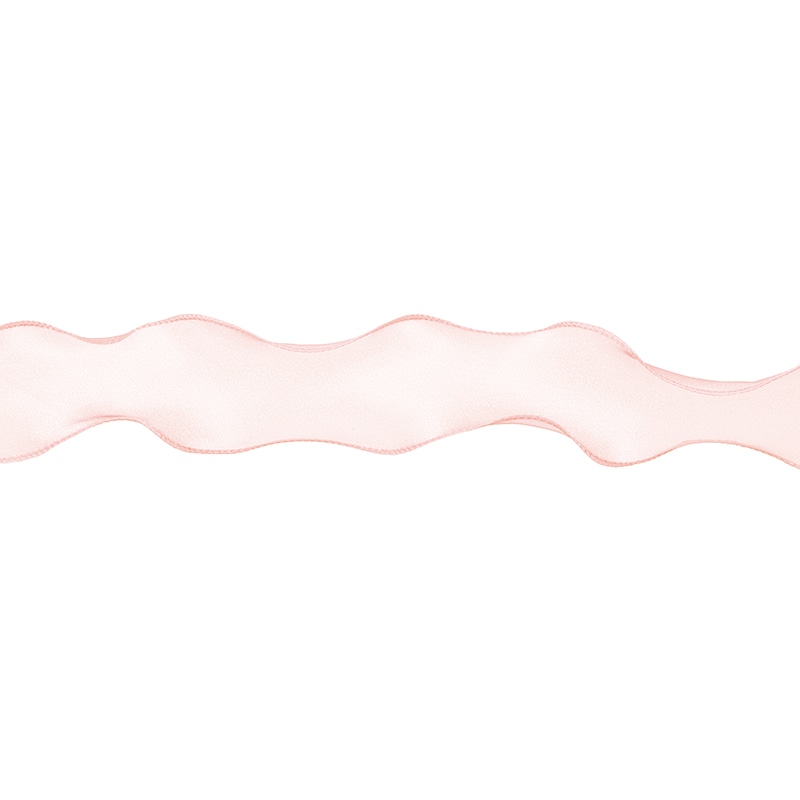 東京リボン リボン　カーリーオーガンジー　50023 50×14 #164　シェルピンク 1巻（ご注文単位1巻）【直送品】