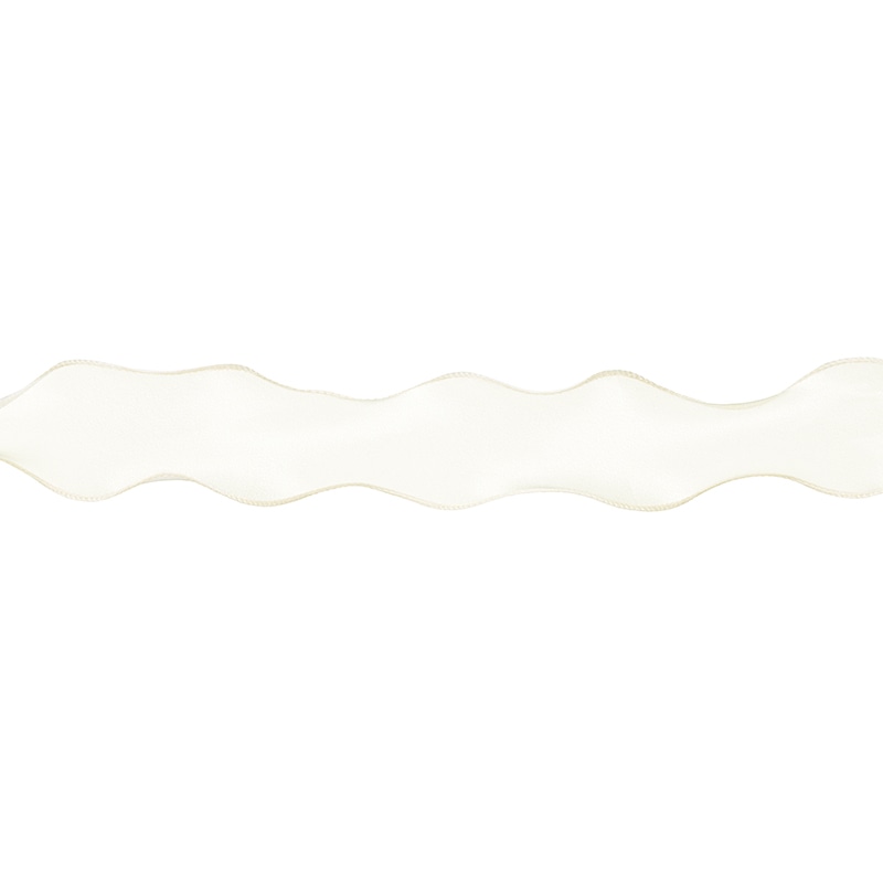 東京リボン リボン　カーリーオーガンジー　50023 50×14 #243　オフホワイト 1巻（ご注文単位1巻）【直送品】