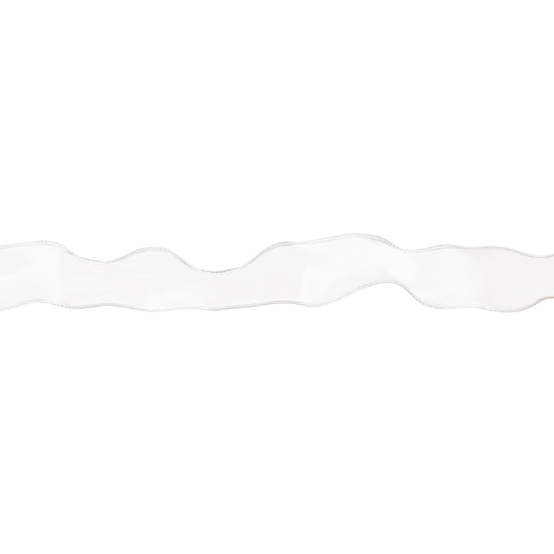 東京リボン リボン　カーリーオーガンジー　50107 40×10 #111　ホワイト 1巻（ご注文単位1巻）【直送品】