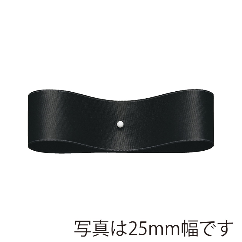 東京リボン リボン　サテンプルミエ　50033 40×50 #17　ブラック 1巻（ご注文単位1巻）【直送品】