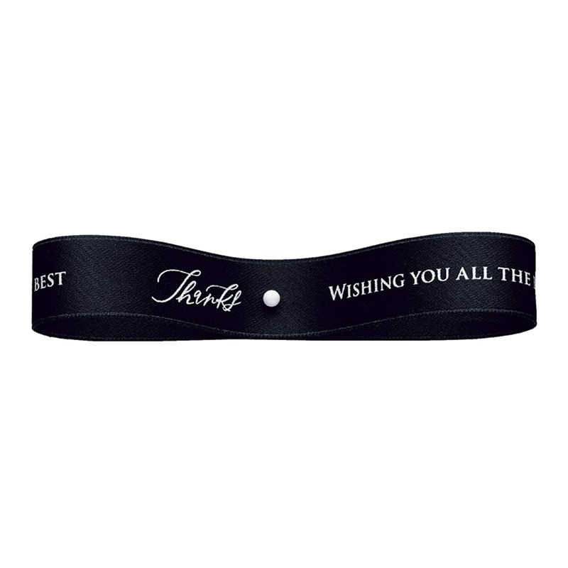 東京リボン リボン　ウィッシングユー　50040 13×15 #17　ブラック 1巻（ご注文単位1巻）【直送品】