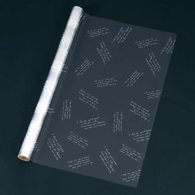 東京リボン ラッピングフィルム　センテンス　60028 70×20 #0　ホワイト 1本（ご注文単位1本）【直送品】