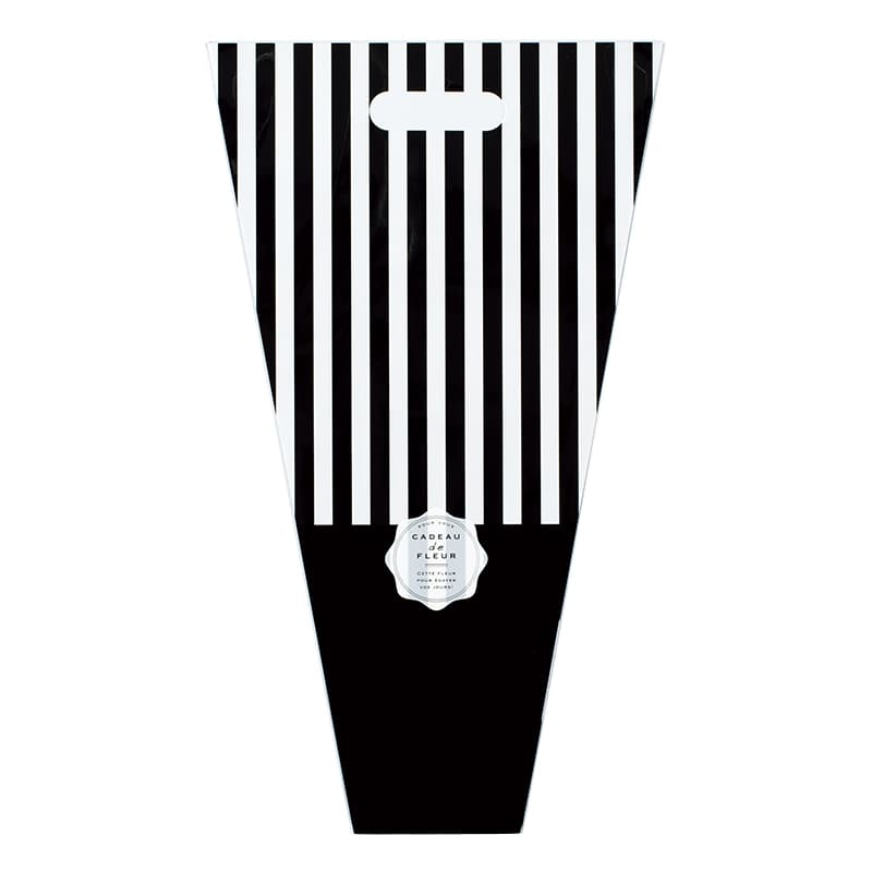 東京リボン 花袋　ストライプ・フラワーバッグ　62442 41-24 #3 1包（ご注文単位1包）【直送品】