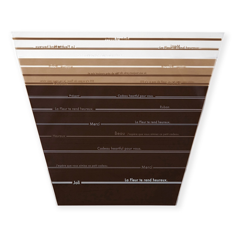 東京リボン デザイン鉢袋　フレンチライン　62400 5号鉢用 #3 1束（ご注文単位1束）【直送品】