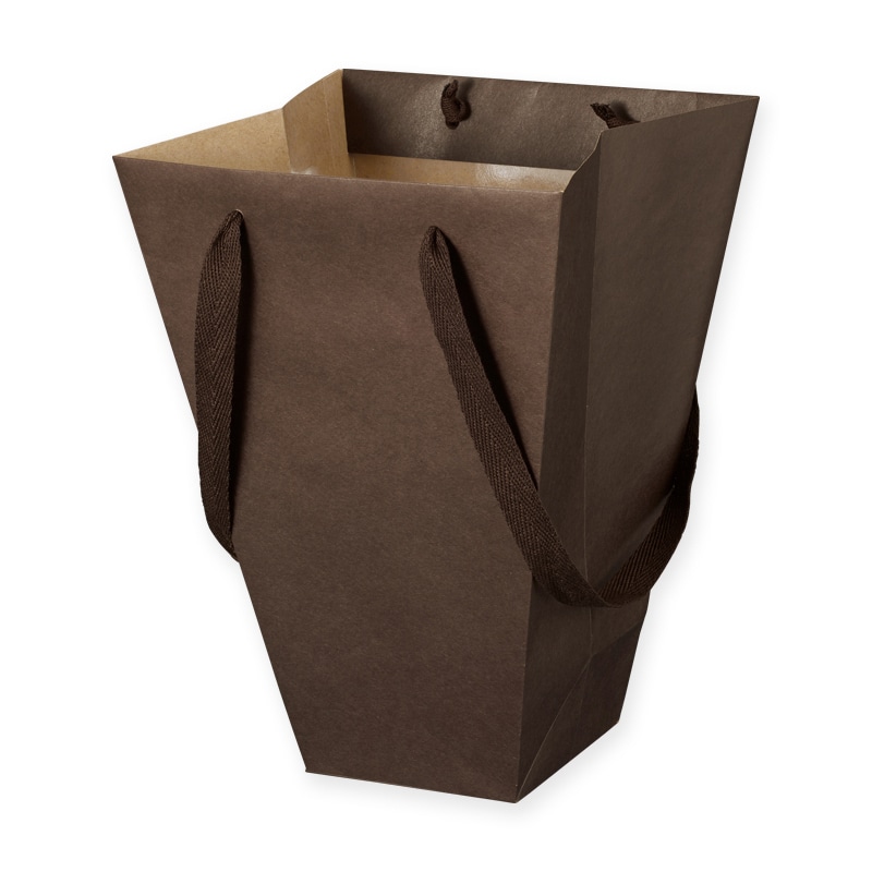 東京リボン 紙袋　テーパーバッグSS　62427 SS #34　ダークブラウン 1包（ご注文単位10包）【直送品】