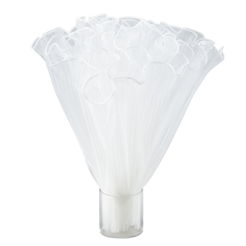 東京リボン チュール生地　フリルプリーツ　75805 28×4 #1 1袋（ご注文単位1袋）【直送品】