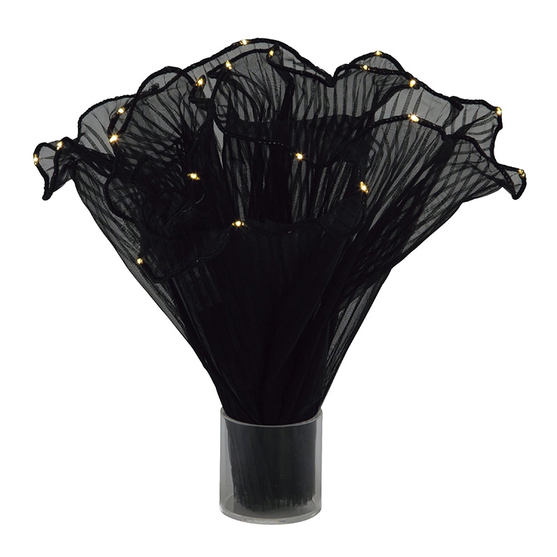 東京リボン チュール生地　フリルプリーツライト付　75806 28×2 #17 1袋（ご注文単位1袋）【直送品】