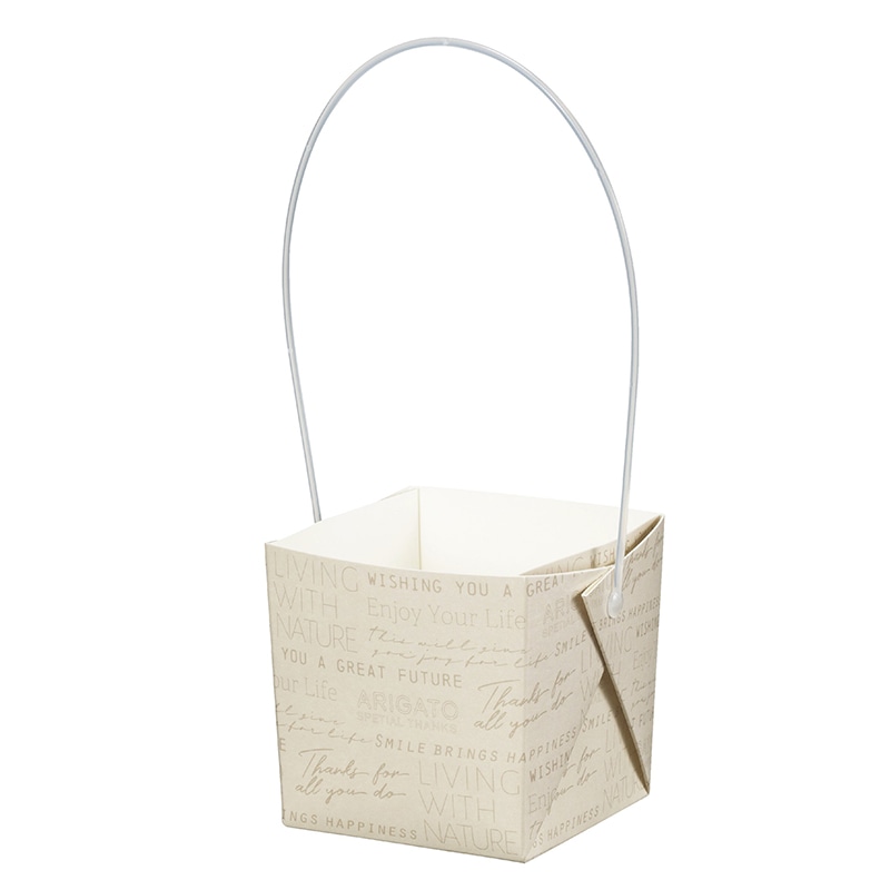 東京リボン 鉢袋　ミルクBOXミニ　88034 74×74×80 #24 1袋（ご注文単位1袋）【直送品】