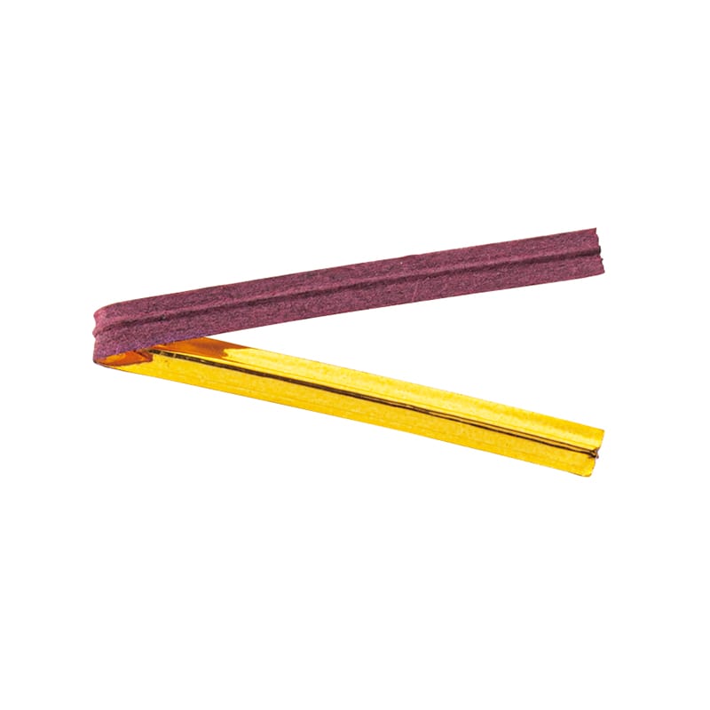 東京リボン タイ　フラットタイ　85110　4×8　200本入 #103　エビチャ／ゴールド 1束（ご注文単位1束）【直送品】