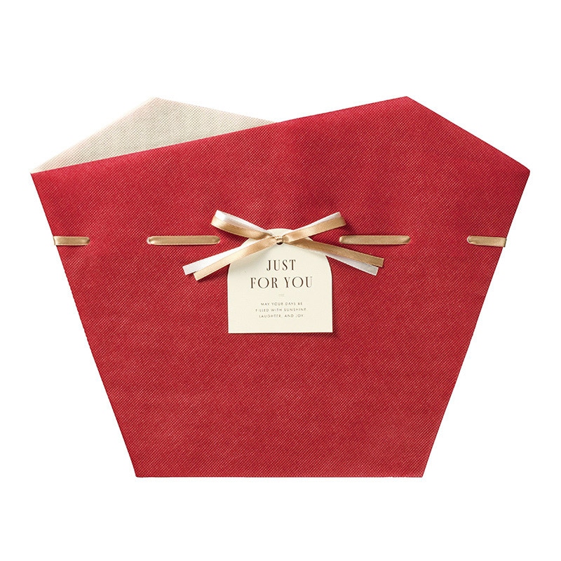 東京リボン ツートンポットカバー　87175 5号用 #2　ワインレッド 1袋（ご注文単位1袋）【直送品】