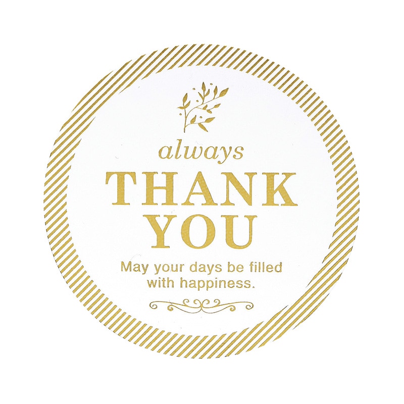 東京リボン シール　WS／フィットポット　93168  #6　サンキュー 1束（ご注文単位1束）【直送品】