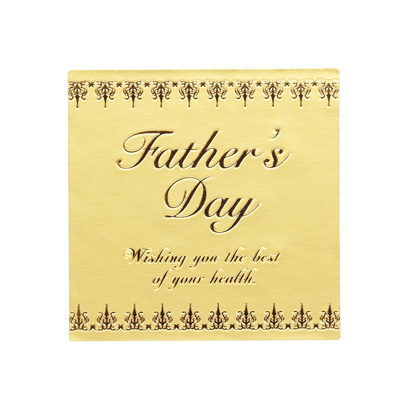 東京リボン シール　WS／ゴールドスクエア　93162  #2　ファーザーズデイ 1束（ご注文単位1束）【直送品】
