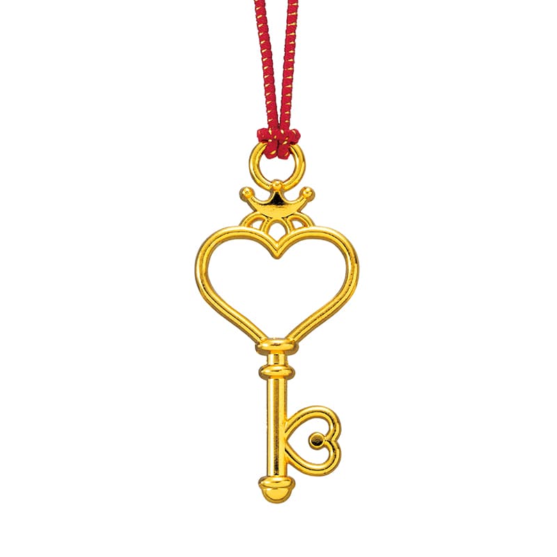 東京リボン ラインチャーム・クイックゴム　92833  #12　ハートキーG 1包（ご注文単位1包）【直送品】