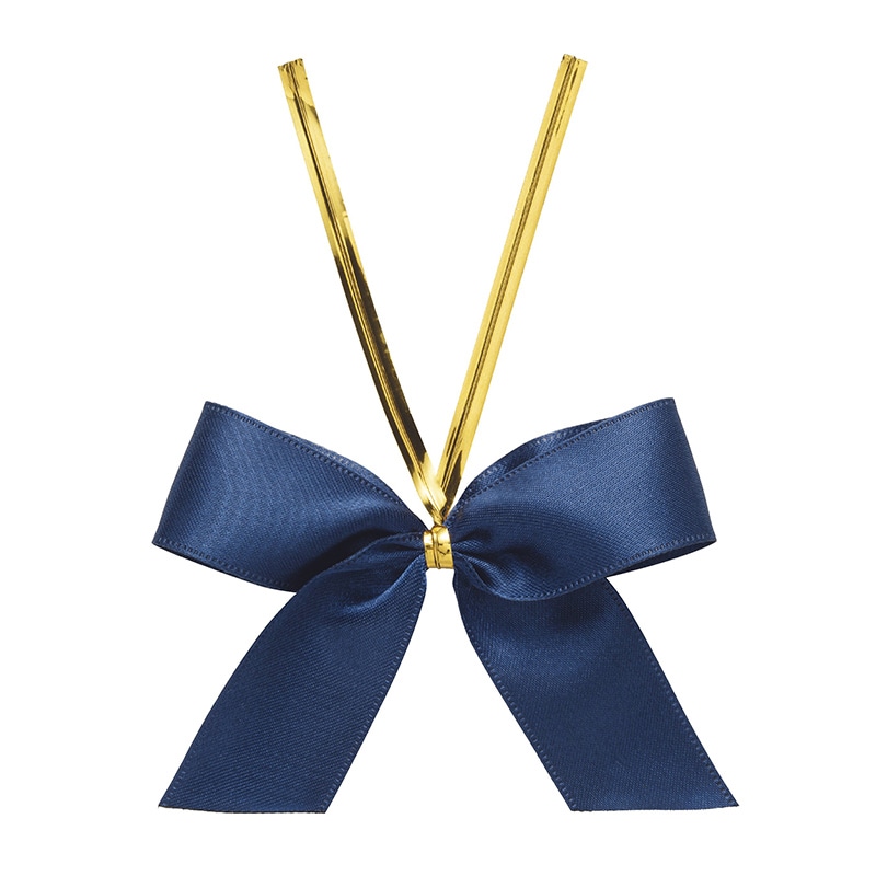 東京リボン クイックタイリボン　92810 30個入 #40　ネイビー 1袋（ご注文単位1袋）【直送品】