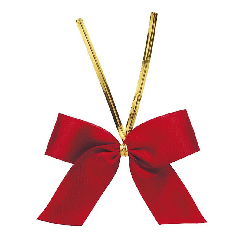 東京リボン クイックタイリボン　92810 30個入 #54　ディープレッド 1袋（ご注文単位1袋）【直送品】