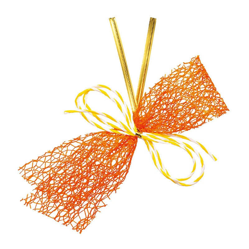 東京リボン タイ　クイックウェブパピエ　92715 20個入 #73　オレンジ 1袋（ご注文単位1袋）【直送品】