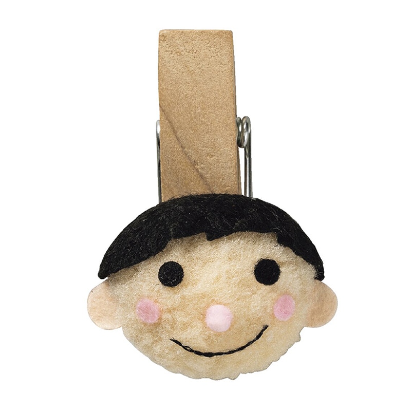 東京リボン クリップ　ぼんてんキャラ　92921 6×3　20コ #11　男の子 1束（ご注文単位1束）【直送品】