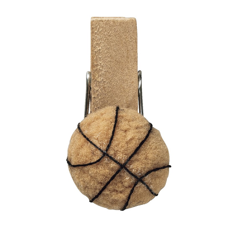 東京リボン クリップ　ぼんてんキャラ　92921 6×3　20コ #14　バスケットボール 1束（ご注文単位1束）【直送品】