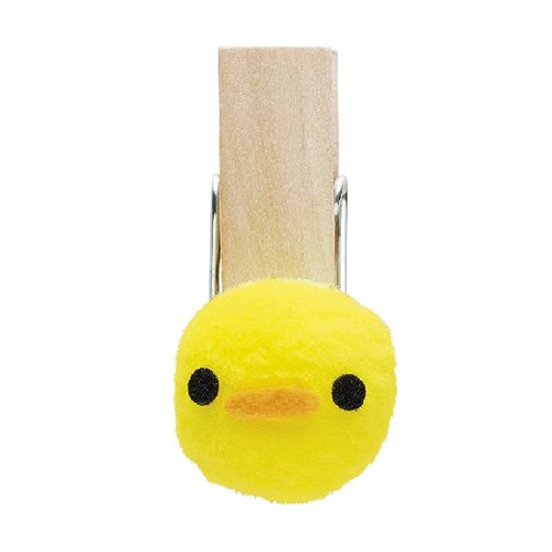 東京リボン クリップ　ぼんてんキャラ　92921 6×3　20コ #104　ヒヨコ 1束（ご注文単位1束）【直送品】