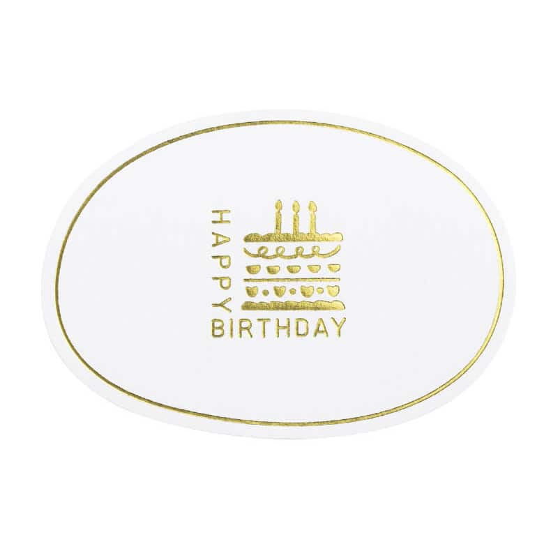 東京リボン ギフトシール wsバースデー 93133 #1 ゴールド 1袋（ご注文単位1袋）【直送品】