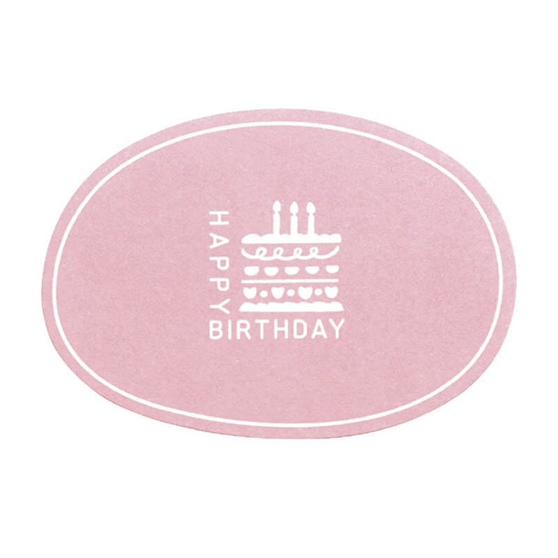 東京リボン ギフトシール wsバースデー 93133 #2 ソフトピンク 1袋（ご注文単位1袋）【直送品】