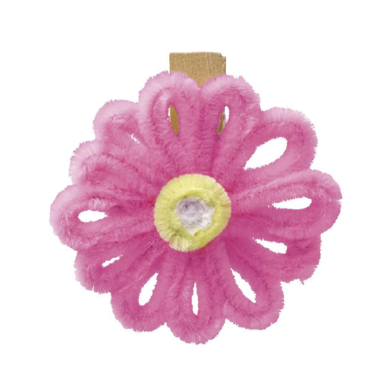 東京リボン クリップモールフラワー 92935 6cm×6cm #101 キャンディピンク 1袋（ご注文単位1袋）【直送品】